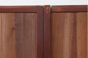 アンティーク建具 　和製アンティーク　明治大正期　趣あふれる障子帯戸4枚セット(障子戸、格子戸、板戸、建具、引き戸)(R-044164)