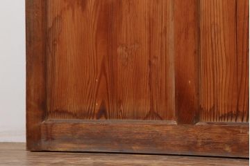 ビンテージ建具　和製ビンテージ　昭和初期　ダイヤガラス入り!　レトロなガラス戸2枚セット(引き戸)(R-044165)