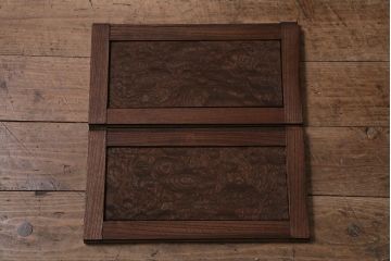アンティーク家具　上手物　前面ケヤキ　玉杢や凝ったつくりが素晴らしい関東水屋箪笥・下段(茶箪笥)(R-044172)