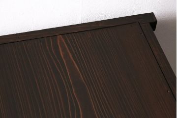 アンティーク家具　上手物　前面ケヤキ　玉杢や凝ったつくりが素晴らしい関東水屋箪笥・下段(茶箪笥)(R-044172)