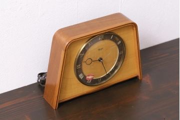ジャンク品　ヴィンテージ雑貨　イギリス　SMITHS SECTRIC　置き時計(ディスプレイ雑貨、ビンテージ)(R-044177)