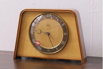 ジャンク品　ヴィンテージ雑貨　イギリス　SMITHS SECTRIC　置き時計(ディスプレイ雑貨、ビンテージ)(R-044177)