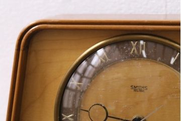 ジャンク品　ヴィンテージ雑貨　イギリス　SMITHS SECTRIC　置き時計(ディスプレイ雑貨、ビンテージ)(R-044177)