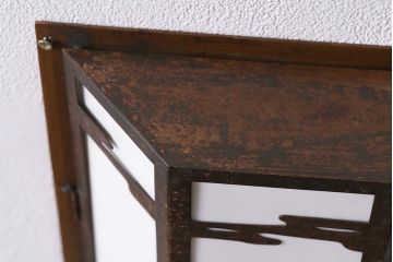 アンティーク雑貨　昭和初期　和の風情を感じさせる壁掛け照明カバー(ウォールカバー)(R-044178)