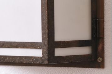 アンティーク雑貨　昭和初期　和の風情を感じさせる壁掛け照明カバー(ウォールカバー)(R-044178)