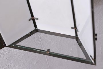 アンティーク雑貨　昭和初期　和の風情を感じさせる壁掛け照明カバー(ウォールカバー)(R-044178)