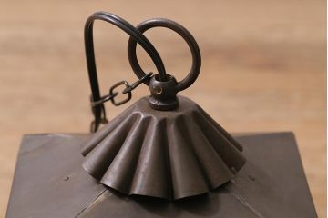 アンティーク照明　昭和初期　和の雰囲気を高める吊り灯籠(灯篭、天井照明、吊り下げ照明)(R-044181)