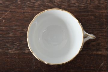 ドイツ　MEISSEN(マイセン)　フラワー朝顔・カップ&ソーサー　ドラゴン・ミニフラワーベース(洋食器、花器、花瓶)(R-044184)