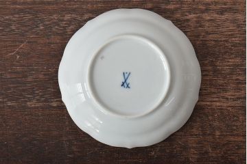 ドイツ　MEISSEN(マイセン)　フラワー朝顔・カップ&ソーサー　ドラゴン・ミニフラワーベース(洋食器、花器、花瓶)(R-044184)