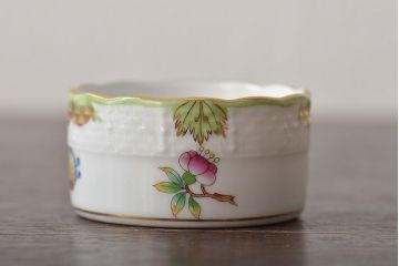 中古　ハンガリー　HEREND(ヘレンド)　ヴィクトリア・ブーケ　オープンシュガー　スモールボウル(シュガーポット、小鉢、洋食器)(R-044185)