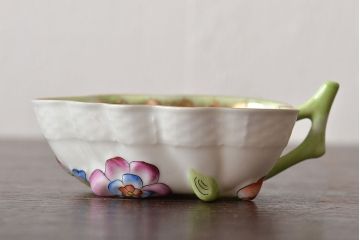 中古　ハンガリー　HEREND(ヘレンド)　ヴィクトリア・ブーケ　オープンシュガー　スモールボウル(シュガーポット、小鉢、洋食器)(R-044185)