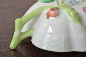中古　ハンガリー　HEREND(ヘレンド)　ヴィクトリア・ブーケ　オープンシュガー　スモールボウル(シュガーポット、小鉢、洋食器)(R-044185)