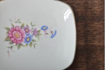 ハンガリー　HOLLOHAZA(ホロハーザ)　スクエアプレート　ディスプレイ(小皿、置物、洋食器)(R-044186)