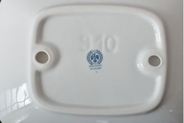 ハンガリー　HOLLOHAZA(ホロハーザ)　スクエアプレート　ディスプレイ(小皿、置物、洋食器)(R-044186)