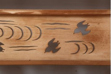 レトロ建具　昭和中期　和の風情を高める御簾戸4枚セット(簾戸、簀戸、葭戸、夏障子、夏戸、葦戸)(R-044191)
