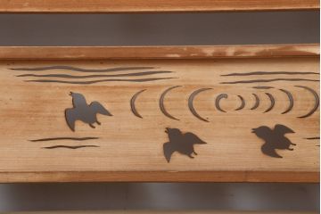 レトロ建具　昭和中期　和の風情を高める御簾戸4枚セット(簾戸、簀戸、葭戸、夏障子、夏戸、葦戸)(R-044191)