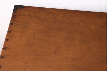 和製アンティーク　昭和初期　楓材　指物家具　職人のセンスと技の詰まった上手物の戸棚(チェスト、引き出し)(R-044198)