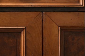 和製アンティーク　昭和初期　楓材　指物家具　職人のセンスと技の詰まった上手物の戸棚(チェスト、引き出し)(R-044198)