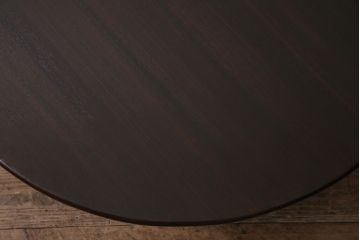 アンティーク家具　和製アンティーク　昭和初期　栓材　濃い木色が魅力的なちゃぶ台(座卓、ローテーブル、折りたたみテーブル)(R-044199)