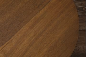 アンティーク家具　和製アンティーク　昭和初期　栓材　素朴なぬくもりが魅力のレトロな丸ちゃぶ台(座卓、ローテーブル、折り畳みテーブル)(R-044200)