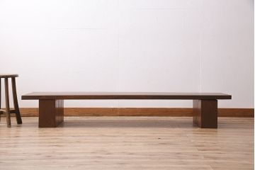 和製アンティーク　昭和初期　天板松無垢材　木のぬくもり感じる組み立て式の裁ち板(座机、ローテーブル、作業台)(R-044203)