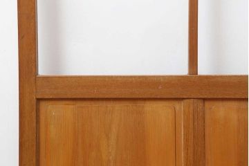 レトロ建具　昭和中期　ノスタルジックな雰囲気漂うガラス戸1枚(引き戸、建具)(R-044209)