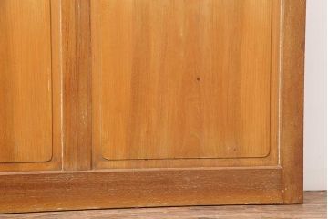 レトロ建具　昭和中期　ノスタルジックな雰囲気漂うガラス戸1枚(引き戸、建具)(R-044209)