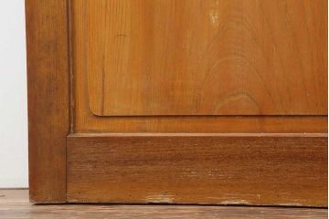 レトロ建具　昭和中期　ノスタルジックな雰囲気漂うガラス戸1枚(引き戸、建具)(R-044209)