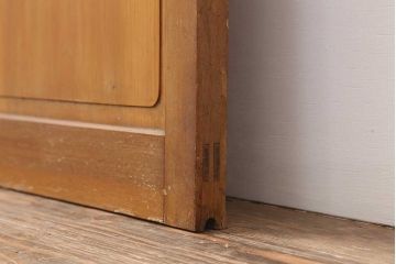 レトロ建具　昭和中期　ノスタルジックな雰囲気漂うガラス戸1枚(引き戸、建具)(R-044209)