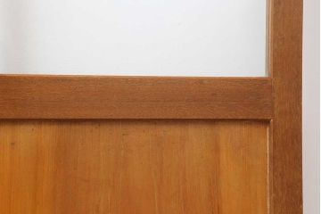 レトロ建具　昭和中期　ノスタルジックな雰囲気漂うガラス戸1枚(引き戸、建具)(R-044209)