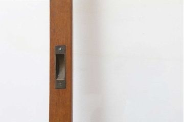 ビンテージ建具　昭和中期　細やかな文様が目を引く組子入りガラス戸1枚(引き戸、建具)(R-044210)