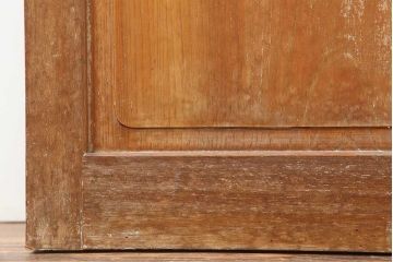 ビンテージ建具　昭和中期　細やかな文様が目を引く組子入りガラス戸1枚(引き戸、建具)(R-044210)