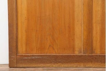 ビンテージ建具　昭和中期　細やかな文様が目を引く組子入りガラス戸1枚(引き戸、建具)(R-044210)