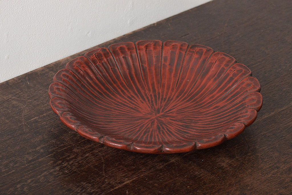 古い寸松宗岳　鎌倉彫菓子器(神奈川橋戸澤橋竣工記念、寸松堂、佐藤宗岳)(R-044213)