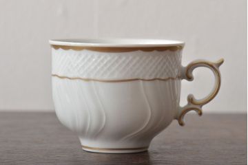 中古　ハンガリー　HOLLOHAZA(ホロハーザ)　Pannonia(パノニア)　カップ&ソーサー6客セット(洋食器)(R-044215)