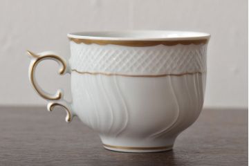 中古　ハンガリー　HOLLOHAZA(ホロハーザ)　Pannonia(パノニア)　カップ&ソーサー6客セット(洋食器)(R-044215)