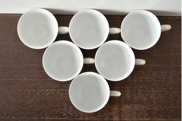 中古　ハンガリー　HOLLOHAZA(ホロハーザ)　Pannonia(パノニア)　カップ&ソーサー6客セット(洋食器)(R-044215)