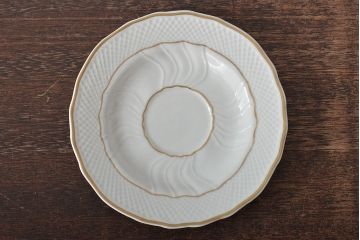 中古　ハンガリー　HOLLOHAZA(ホロハーザ)　Pannonia(パノニア)　カップ&ソーサー6客セット(洋食器)(R-044215)