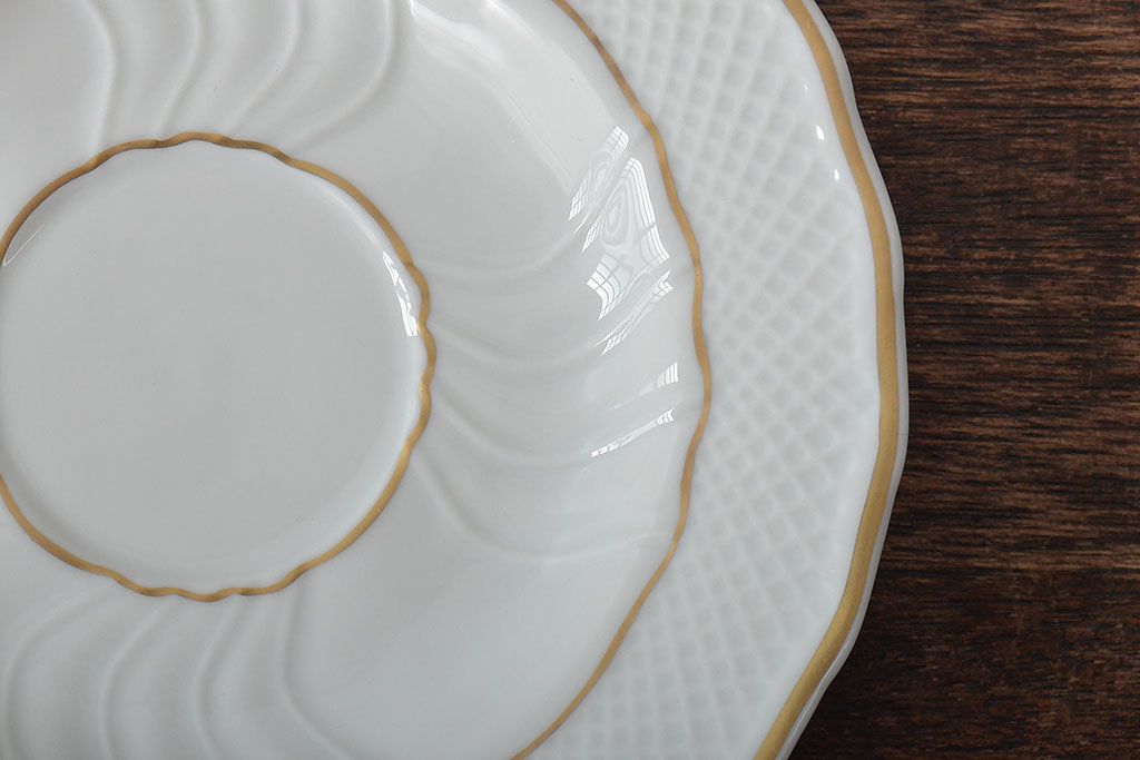 中古　ハンガリー　HOLLOHAZA(ホロハーザ)　Pannonia(パノニア)　カップ&ソーサー6客セット(洋食器)(R-044215)