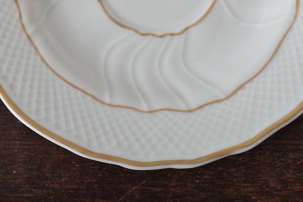 中古　ハンガリー　HOLLOHAZA(ホロハーザ)　Pannonia(パノニア)　カップ&ソーサー6客セット(洋食器)(R-044215)