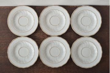 中古　ハンガリー　HOLLOHAZA(ホロハーザ)　Pannonia(パノニア)　カップ&ソーサー6客セット(洋食器)(R-044216)