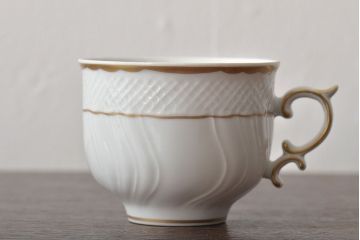 中古　ハンガリー　HOLLOHAZA(ホロハーザ)　Pannonia(パノニア)　カップ&ソーサー4客セット(洋食器)(R-044217)