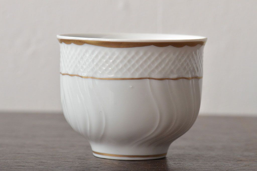 中古　ハンガリー　HOLLOHAZA(ホロハーザ)　Pannonia(パノニア)　カップ&ソーサー4客セット(洋食器)(R-044217)