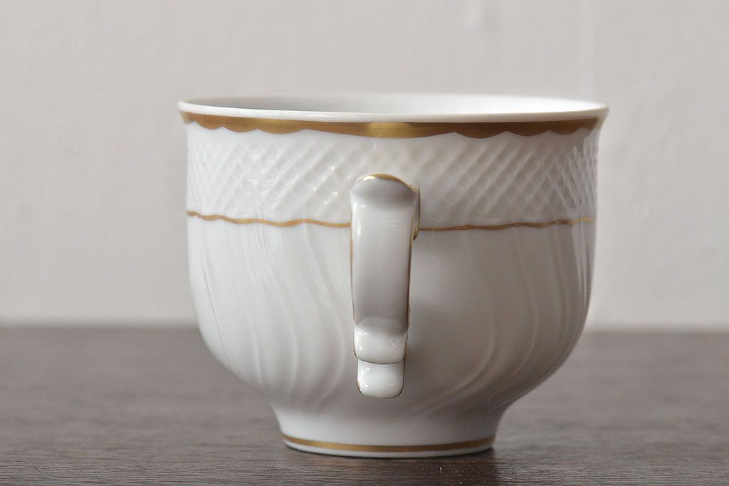 中古　ハンガリー　HOLLOHAZA(ホロハーザ)　Pannonia(パノニア)　カップ&ソーサー4客セット(洋食器)(R-044217)