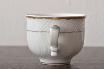 中古　ハンガリー　HOLLOHAZA(ホロハーザ)　Pannonia(パノニア)　カップ&ソーサー4客セット(洋食器)(R-044217)