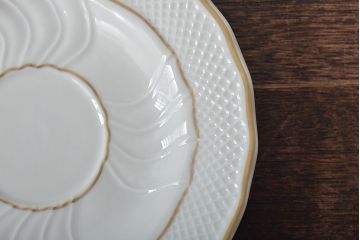 中古　ハンガリー　HOLLOHAZA(ホロハーザ)　Pannonia(パノニア)　カップ&ソーサー4客セット(洋食器)(R-044217)