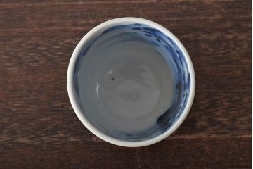 江戸〜明治　古伊万里　渦福蓋茶碗など8点(染付湯呑、小皿、醤油皿)(R-044218)