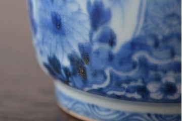 江戸〜明治　古伊万里　渦福蓋茶碗など8点(染付湯呑、小皿、醤油皿)(R-044218)