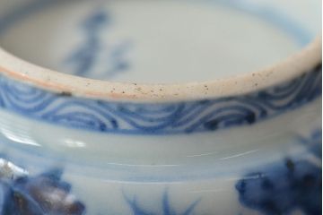江戸〜明治　古伊万里　渦福蓋茶碗など8点(染付湯呑、小皿、醤油皿)(R-044218)