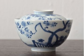 江戸〜明治　古伊万里　渦福蓋茶碗など8点(染付湯呑、小皿、醤油皿)(R-044218)